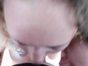 Double Deepthroat Blowjob from 2 Girls and sharing Cumshot on both her Faces 11/16