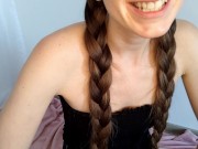 girl sucking on juicy grapes ASMR food fetish 4/16