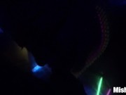 Petite, spinner, black light,  oral and doggy style fucking 14/16