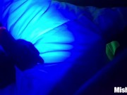 Petite, spinner, black light,  oral and doggy style fucking 3/16