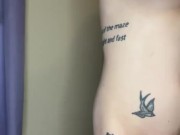 Trying on new lingerie  3/16