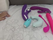 Lonely Asian teen tries her new toys 3/16