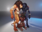 Double Penetration with Furrys 3D 1/16
