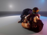 Double Penetration with Furrys 3D 8/16