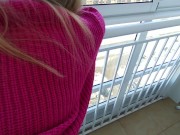 Awesome Morning sex on the loggia 13/16