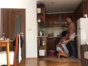 Housewife surprises her man and gets the best fuck in her ass 6/16