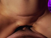 Wife cheats and Rubs her Pussy on a neighbor's cock! Cum in little whore's hole! 13/16