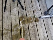 Pissing with my neighbors wife pee video  2/16