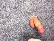 I took a close-up shot of glory hole - spanking my feet on the cock and balls of a slave EasyCBTGirl 16/16