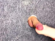I took a close-up shot of glory hole - spanking my feet on the cock and balls of a slave EasyCBTGirl 6/16