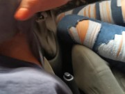 Mi hijastra se DEJA COGER en el AUTO antes de llegar a casa 6/16