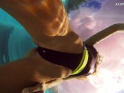 Katya Nakolkina with another girl in the pool 15/16