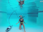 Katya Nakolkina with another girl in the pool 6/16