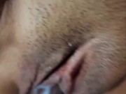 Pretty pink pussy cream all over BBC 6/16