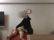 Legit Blonde Masseuse Giving in to Huge Asian Cock 1st appointment pt1 9/16