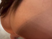 morena culona follada en la cocina por su compañero de piso se traga toda la leche | SnuSnu amateur 8/16