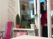 husband went to shower, wife without panties seduced friend 11/16