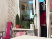 husband went to shower, wife without panties seduced friend 7/16