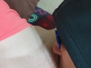 Pussy licking on the sofa 2/16