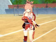 【エロゲーコイカツ！】原神 宵宮(よいみや)3DCG巨乳アニメ動画[Hentai Game Koikatsu! Genshin Yoimiya(Anime 3DCG Video)] 1/16