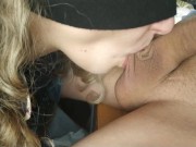 Secretary Sucks Cock And Licks Balls In Boss House 15/16