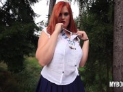 Hot Alexsis Faye Shakes And Licks Her Huge Natural Tits Outdoors 2/16