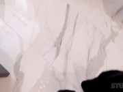 STUCK4K. Chicks hand was stuck so the guy had a chance to get kinky 5/16