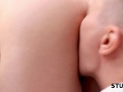 STUCK4K. Chicks hand was stuck so the guy had a chance to get kinky 7/16