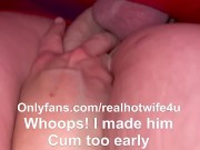 Husband films wife taking three loads at the gloryhole from strangers  5/16