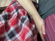 Slutty Student Jerks Off and Sucks Teacher's Cock for Good Grade 3/16