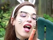 Slutty Bunny Pee's Herself 2/16
