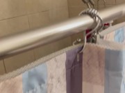 Shower hospitality Cleans my Cock with her Mouth 1/16