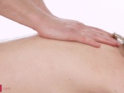 Slim4K - Bella Grey - Petite cutie satisfied by masseur 3/16