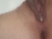 U know that the orgasm was ok when the pussy is creamy! Great tit chick is masturbating with a dildo 15/16