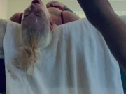 Blonde Teen Face Fuck Puke And Piss (Onlyfans @blondie_dread for personal content) 14/16