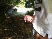 Ride while she jerk me off and stop to piss in public 16/16