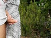 Ride while she jerk me off and stop to piss in public 9/16