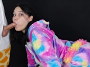 Давлюсь от глубокой глотки, ведь его член огромный 4/16