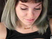 Latin blondie on high red heels fucks desperately until cowgirl shaking orgasm 1/16