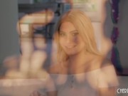 Skinny Natural Blonde Nella Jones Rides Cowgirl on Donnie Rock Hardcore After He Eats Her Pussy 5/16