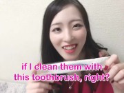 【YouTubeの続き】日本のAVの「お掃除」を歯ブラシでやった結果。一瞬フェラシーン 2/16