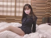 [10代女子]現役女子〇生が制服姿で腰ガクガク連続絶頂中出しハメ撮り(個人撮影)Teen Schoolgirl climaxes repeatedly in uniform[photographing 4/16