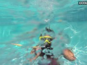 Swimming pool hot girlfriend strips and being horny 5/16