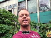 PublicSexDate - Tattooed Milf Fucks Blind Date in Abandoned Building 1/16