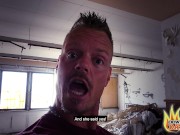 PublicSexDate - Tattooed Milf Fucks Blind Date in Abandoned Building 2/16