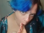 Intense self foot worship with titty 12/16