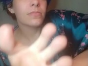 Intense self foot worship with titty 8/16