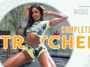 VRALLURE Fit ebony beauty Nicole Kitt stuffs her pussy with toys in virtual reality