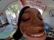 VRALLURE Fit ebony beauty Nicole Kitt stuffs her pussy with toys in virtual reality 15/16