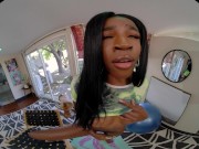VRALLURE Fit ebony beauty Nicole Kitt stuffs her pussy with toys in virtual reality 7/16